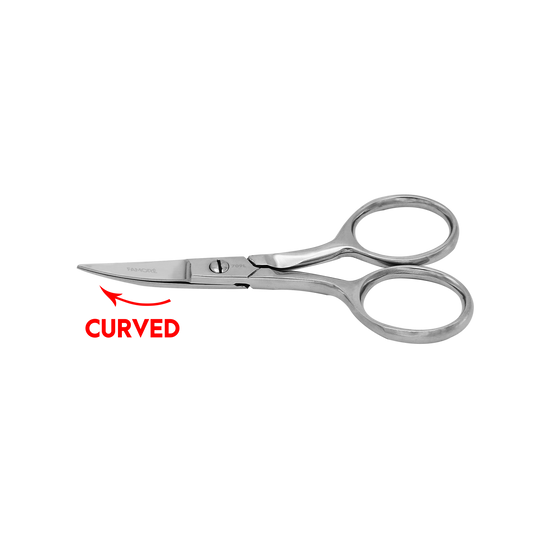 709L - Large Ring Left Hand, Curved Fine Point Scissors(4in)