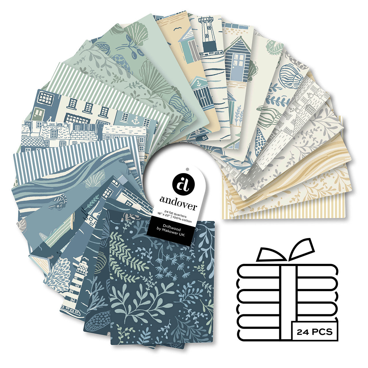 Driftwood - 22 X 18 Fat Quarter Precuts Bundles