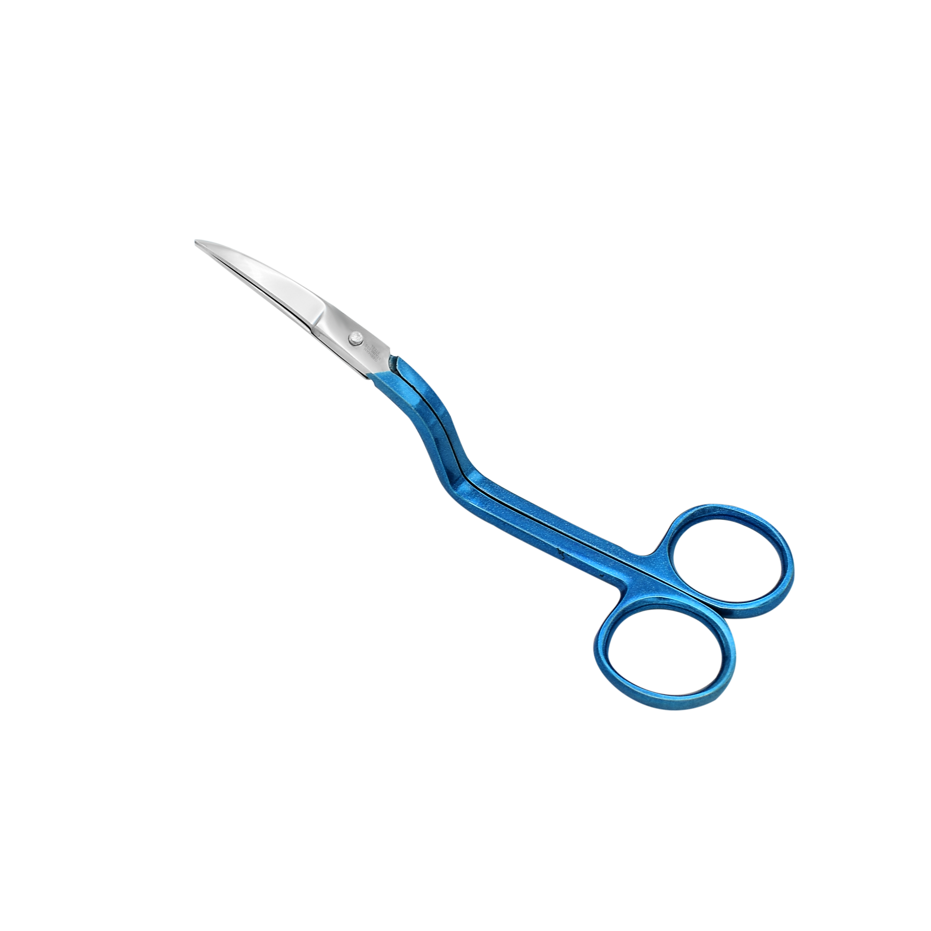 747L - True Left-Handed Double Curved Machine Embroidery Scissors (6in.)