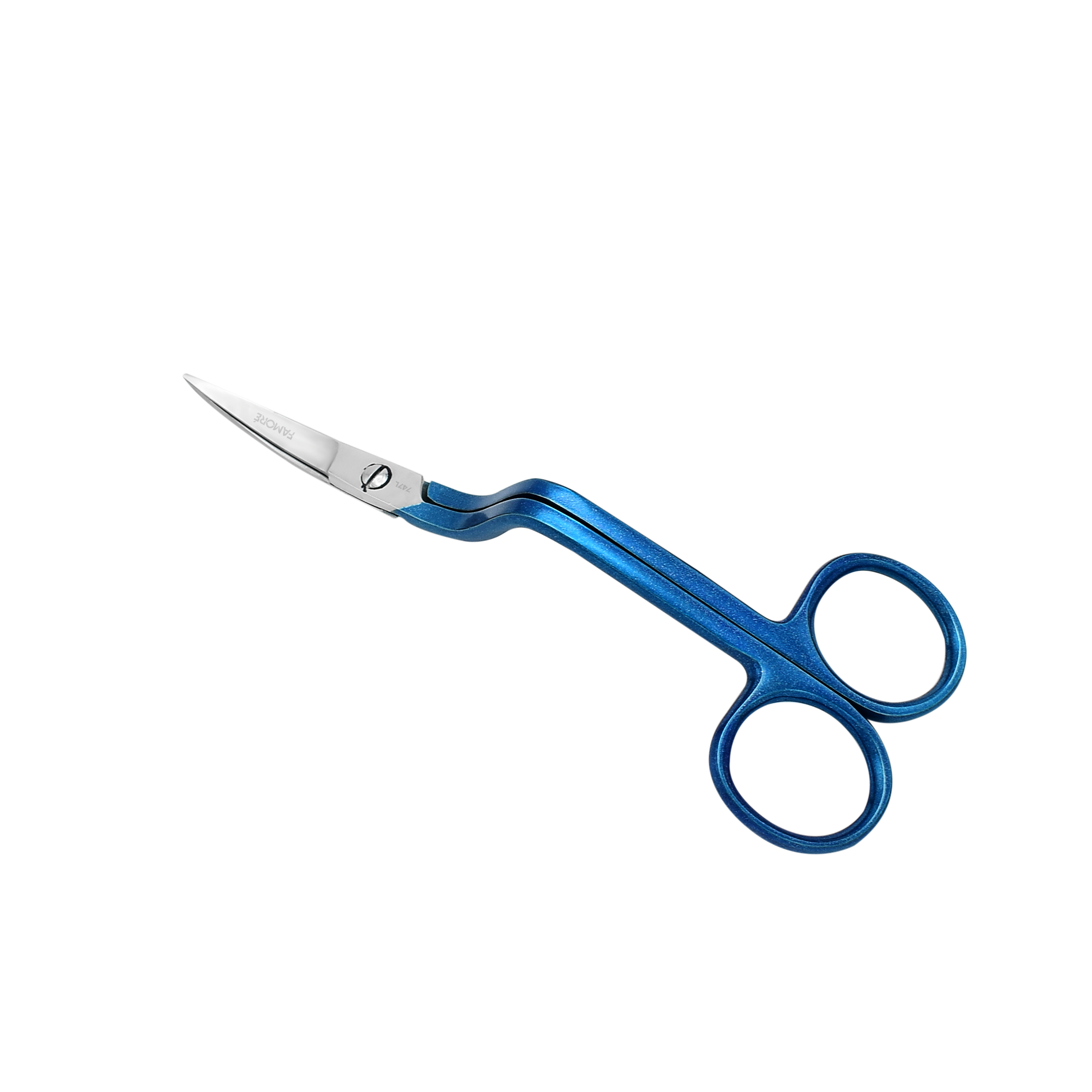 747L - True Left-Handed Double Curved Machine Embroidery Scissors (6in.)