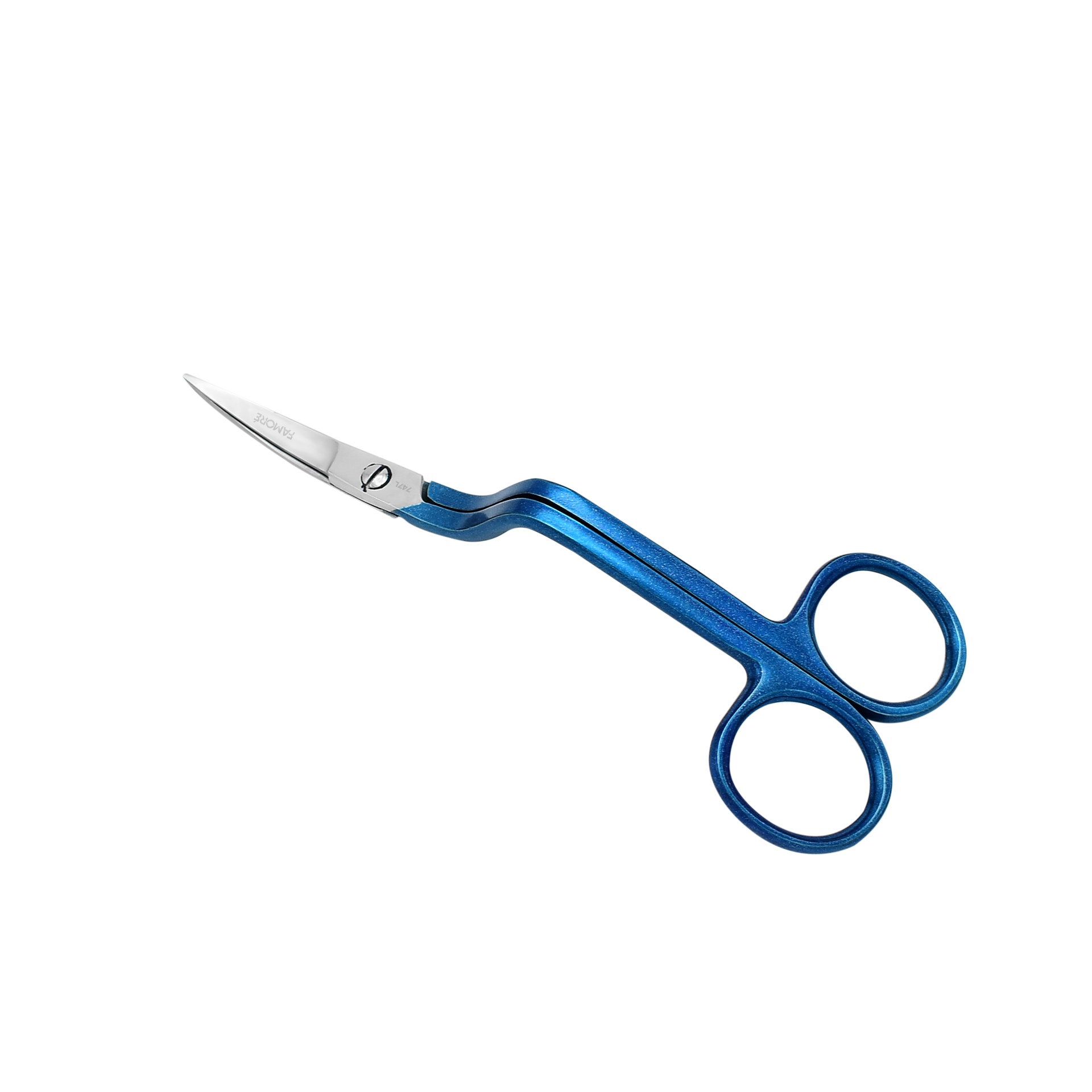 747L - True Left-Handed Double Curved Machine Embroidery Scissors (6in.)