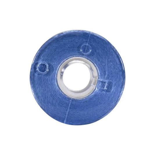 13325 Hawaiian Blue Prewound Clear-Glide Bobbin Tube - Class 15/A