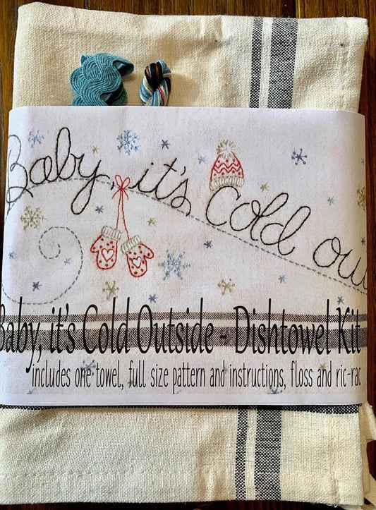 Baby Its Cold Outside Dishtowel Kit