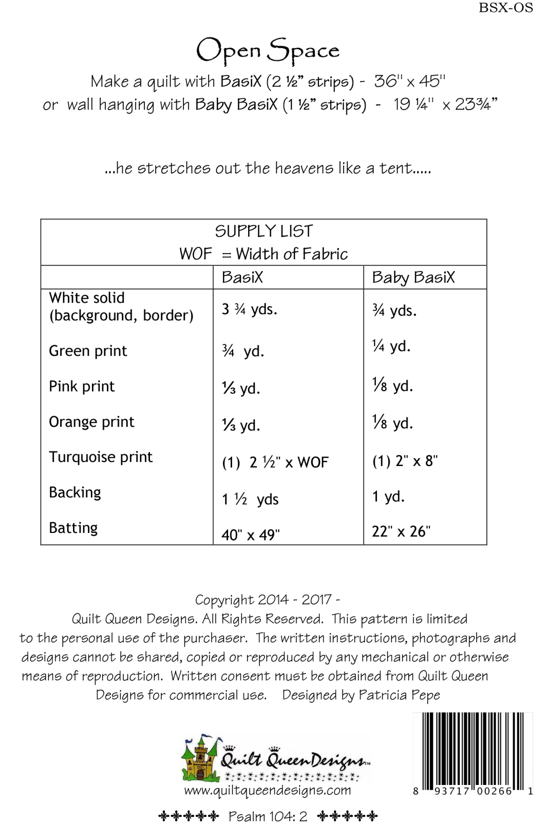 BasiX Open Space Pattern