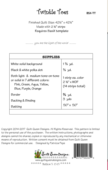 BasiX Twinkle Toes Pattern