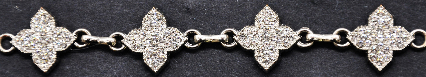 Belagio Enterprises - 1/2" Width Rhinestone Trim (10 Yard Roll) - BR-401-11 Star Silver