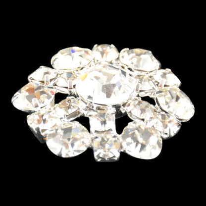 Belagio Enterprises - 1" Width Rhinestone Buttons (6pcs per Order) - BRB-122