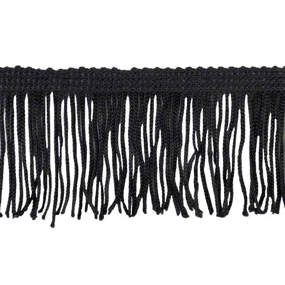 Belagio Enterprises - 2-inch Chainette Fringe (10 Yard Roll) - P-7043-02 Black