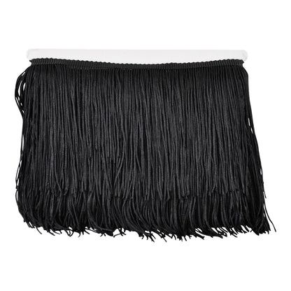 Belagio Enterprises - 6-inch Chainette Fringe (10 Yard Roll) - P-7045-02 Black