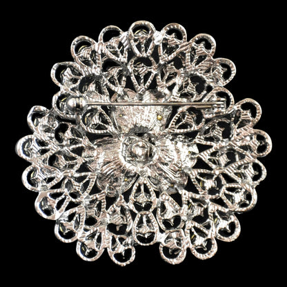 Belagio Enterprises -  Rhinestone Brooch - 2 1/2" W x 2 1/2" L - BW-129