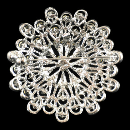 Belagio Enterprises -  Rhinestone Brooch - 2 1/2" W x 2 1/2" L - BW-132