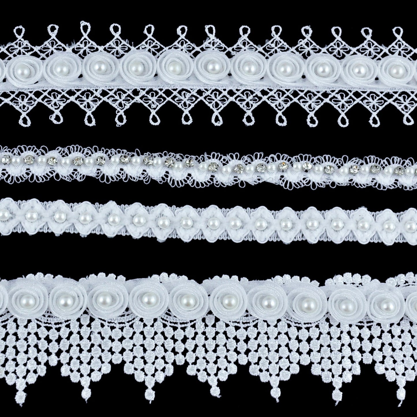Belagio Enterprises - Venice Lace Trim with Swirl Design - 2" Width (15 Yard Roll) - BPV-301