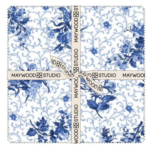 Blue Belle Floral - 10" Squares (42 pcs)