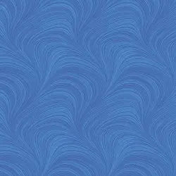 Blue Color Wave Texture Flannel Wideback Fabric Per Yard