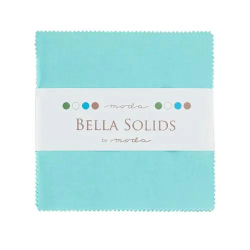 Blue Bella Solids Egg Blu Charm Pack Precuts