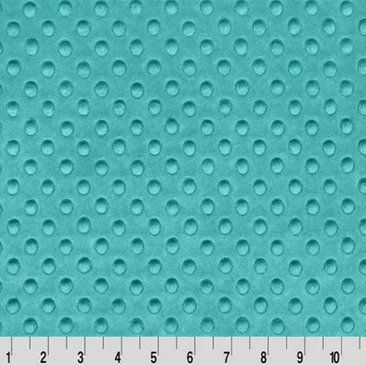 Blue Green Teal Cuddle Dimple Fabric per yard