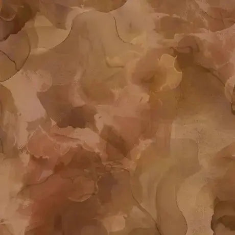 Brown Pecan Aura Watercolor Blender Wideback Cotton Fabric per yard