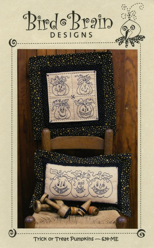 CD Trick or Treat Pumpkins Machine Embroidery