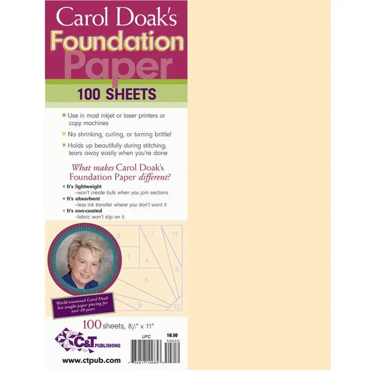 Carol Doak Foundation Paper 8.5x11 by C&T Publishing