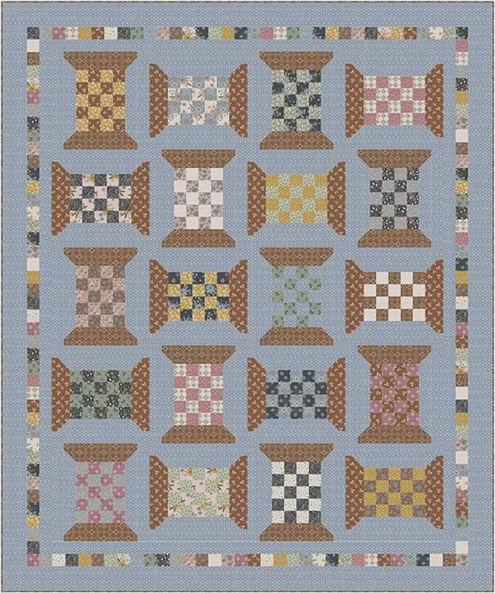 Checkered Spools Quilt Kit