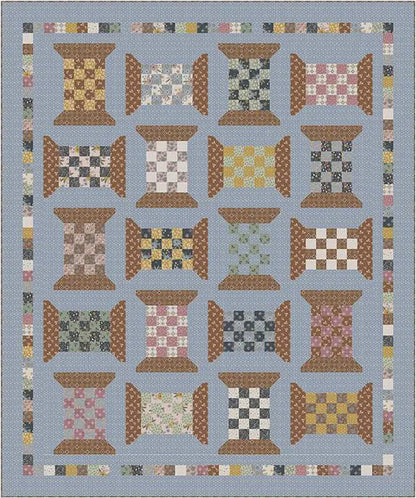Checkered Spools Quilt Kit