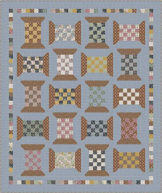 Checkered Spools Quilt Kit