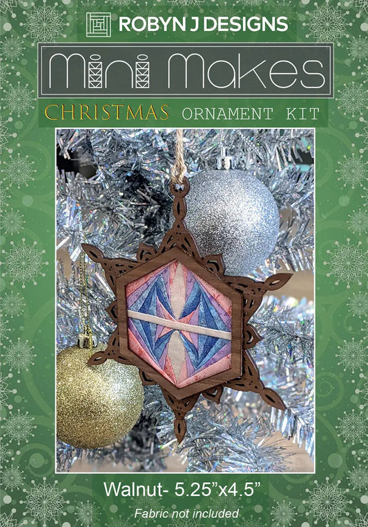 Christmas Snowflake Ornament Walnut