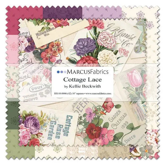 Cottage Lace - 10" Squares