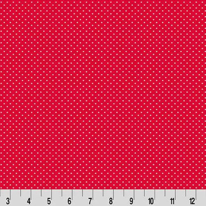 Cottage Rose Lane Bitty Dot Quilting Cuddle Candy Apple Fabric per yard