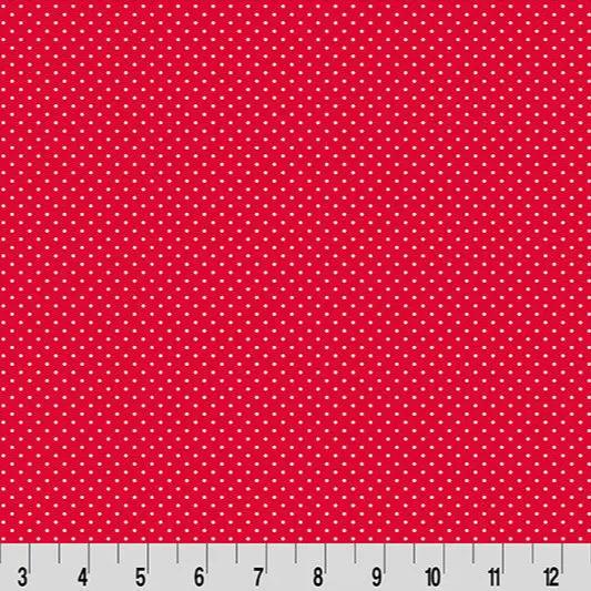 Cottage Rose Lane Bitty Dot Quilting Cuddle Candy Apple Fabric per yard
