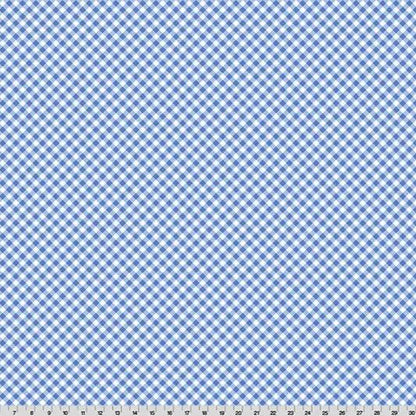 Cottage Rose Lane Gingham Quilting Cuddle Blue Bonnet Fabric per yard