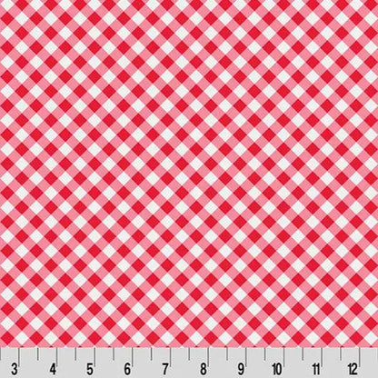 Cottage Rose Lane Gingham Quilting Cuddle Candy Apple Fabric per yard