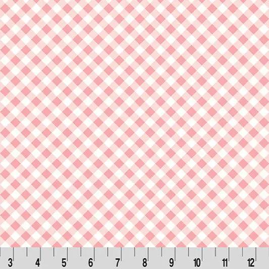 Cottage Rose Lane Gingham Quilting Cuddle Seashell Fabric per yard