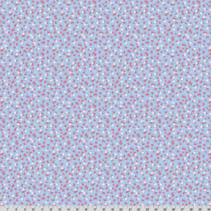 Cottage Rose Lane Kensington Quilting Cuddle Blue Bonnet Fabric per yard