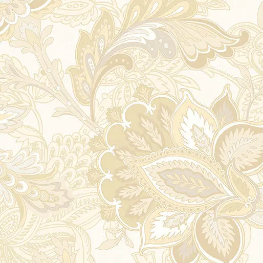 Cream Footstool Cotton Wideback Fabric per yard