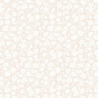 Cream Packed Ditsy La Fleur Flannel Cotton 42"/43" Fabric Per Yard