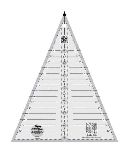 Creative Grids Spider Web Quilt Ruler
