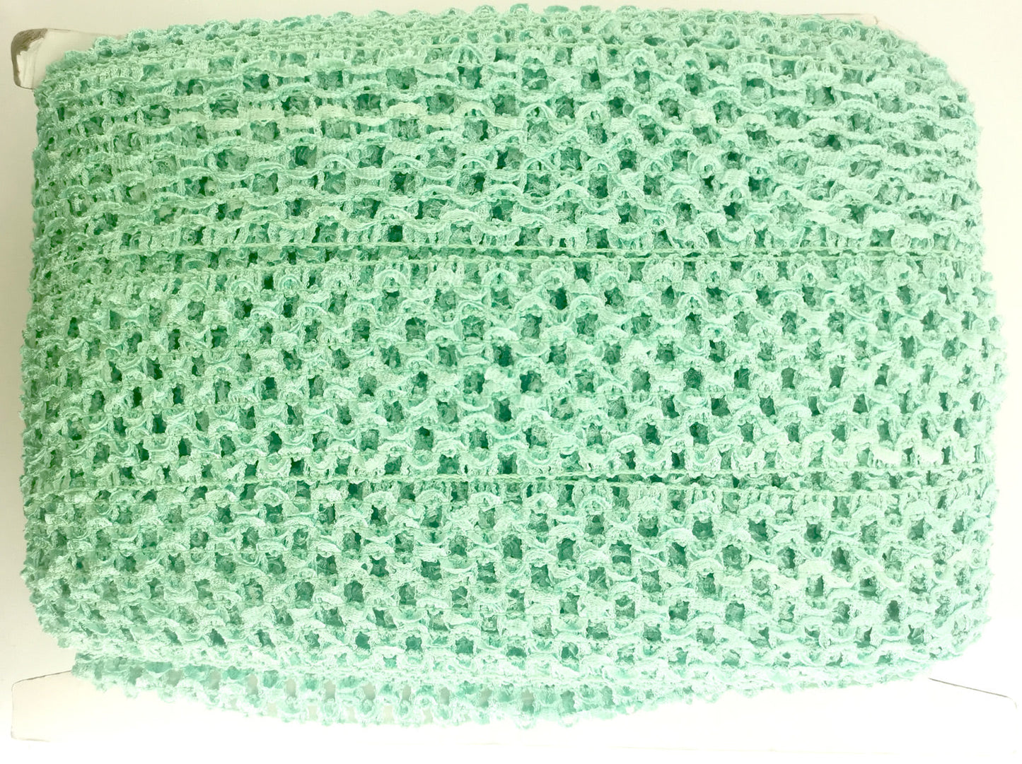Crochet Stretch Trim Collection - 9" Width (10 Yard Roll) - BF-1903-33 Turquoise
