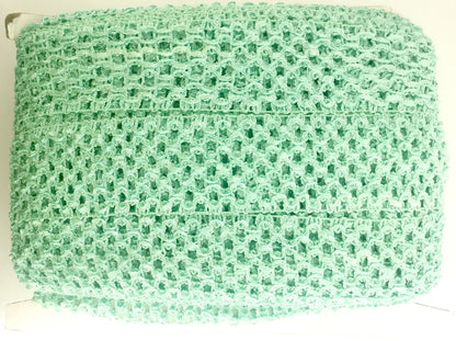Crochet Stretch Trim Collection - 9" Width (10 Yard Roll) - BF-1903-33 Turquoise