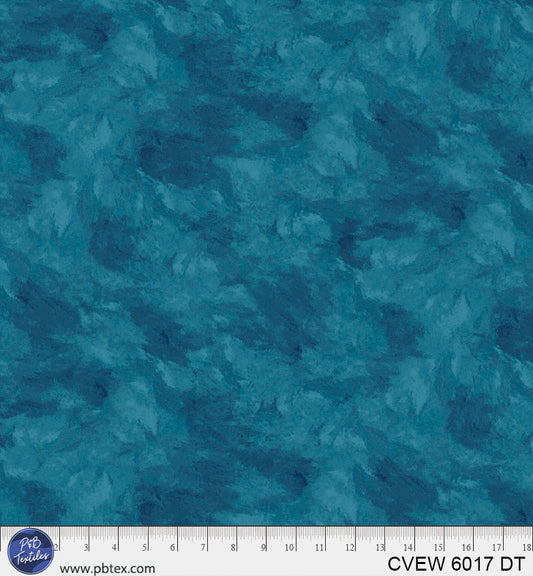 Crushed Velvet Blue Teal Cotton Wideback Fabric per yard
