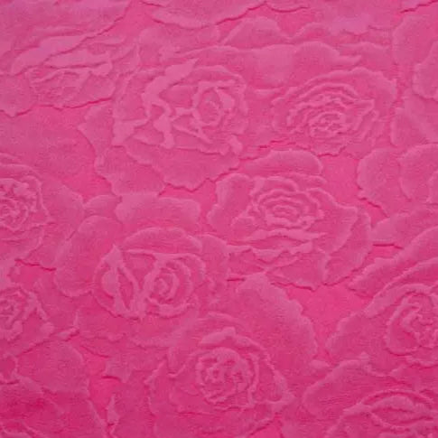 Cuddle 3 Extra Wide Rose Burnout Limited Edition Fuchsia Fabric - ( 1 1/4 Yard Pack )
