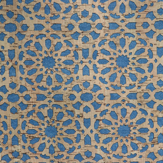 Denim Backed Mandala Pro Lite Cork 1/2 yard