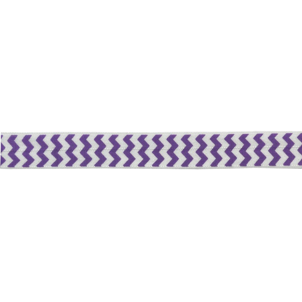 Elastic Banding-5/8" wide-Fold Cheron Pattern - -BE-300-26