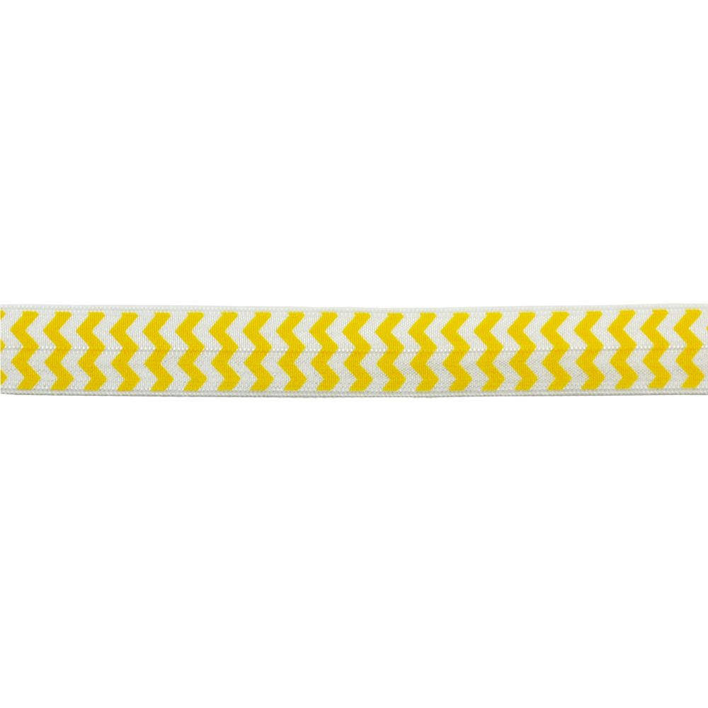 Elastic Banding-5/8" wide-Fold Over Elastic Chevron Pattern --BE-300-29