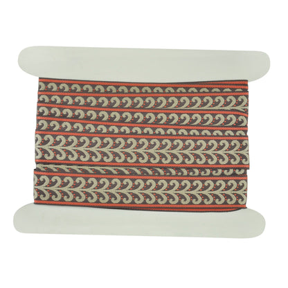 Elegance Collection - 2" width Braid (25 Yard Roll) - BR-7091-08/21 Fuchsia and Silver