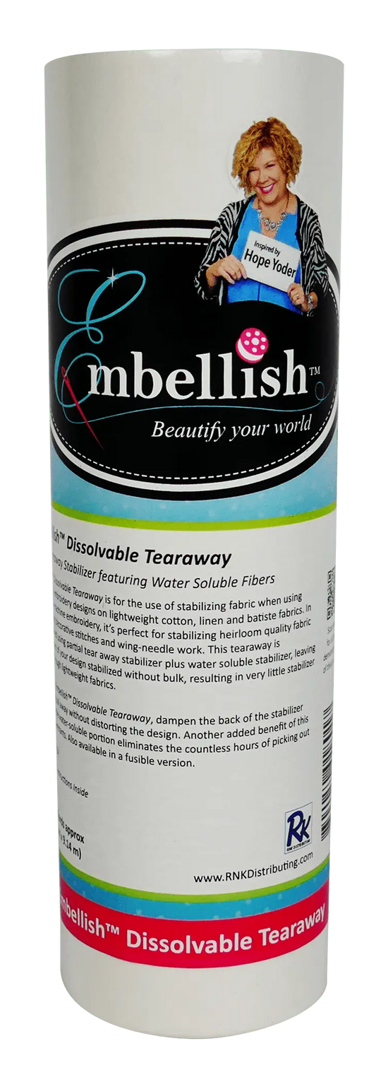 Embellish Dissolvable Tearaway  9" x 10 yds