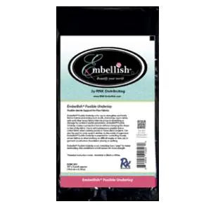 Embellish Fusible Underlay - Black  30" x 3 yds