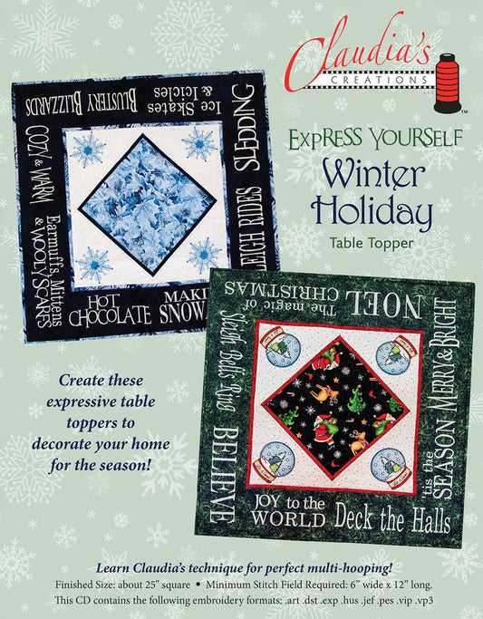 Express Yourself Winter Table Topper