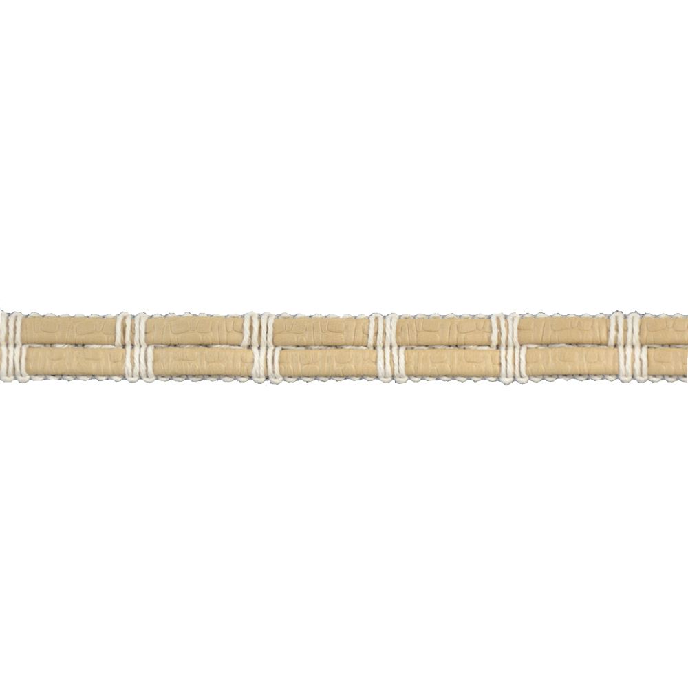 Faux Leather Woven Braid - 5/8" Width (10 Yard Roll) - BR-7182-28 Beige