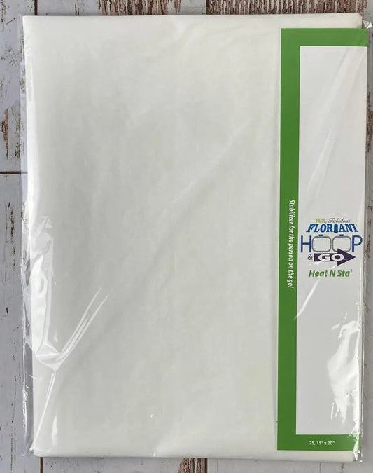 Floriani Hoop N Go 15" Heat N Sta Fusible Tearaway -FHS 15"x20" - 25 PK